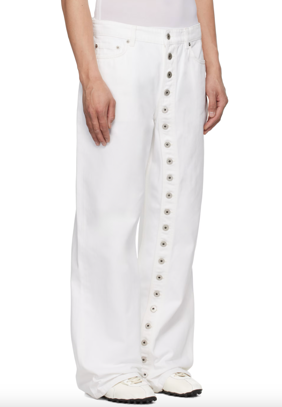 Buttoned Denim Jeans