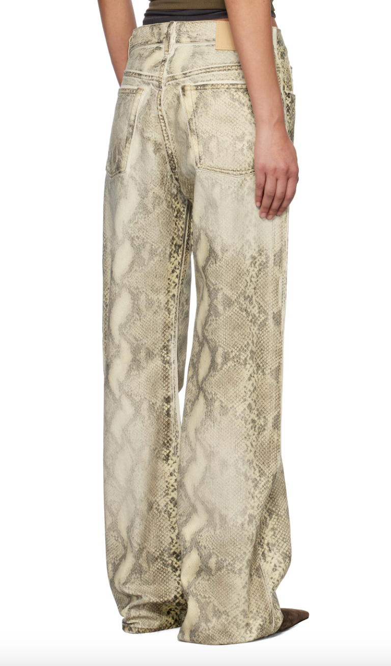 Snake Print Jeans